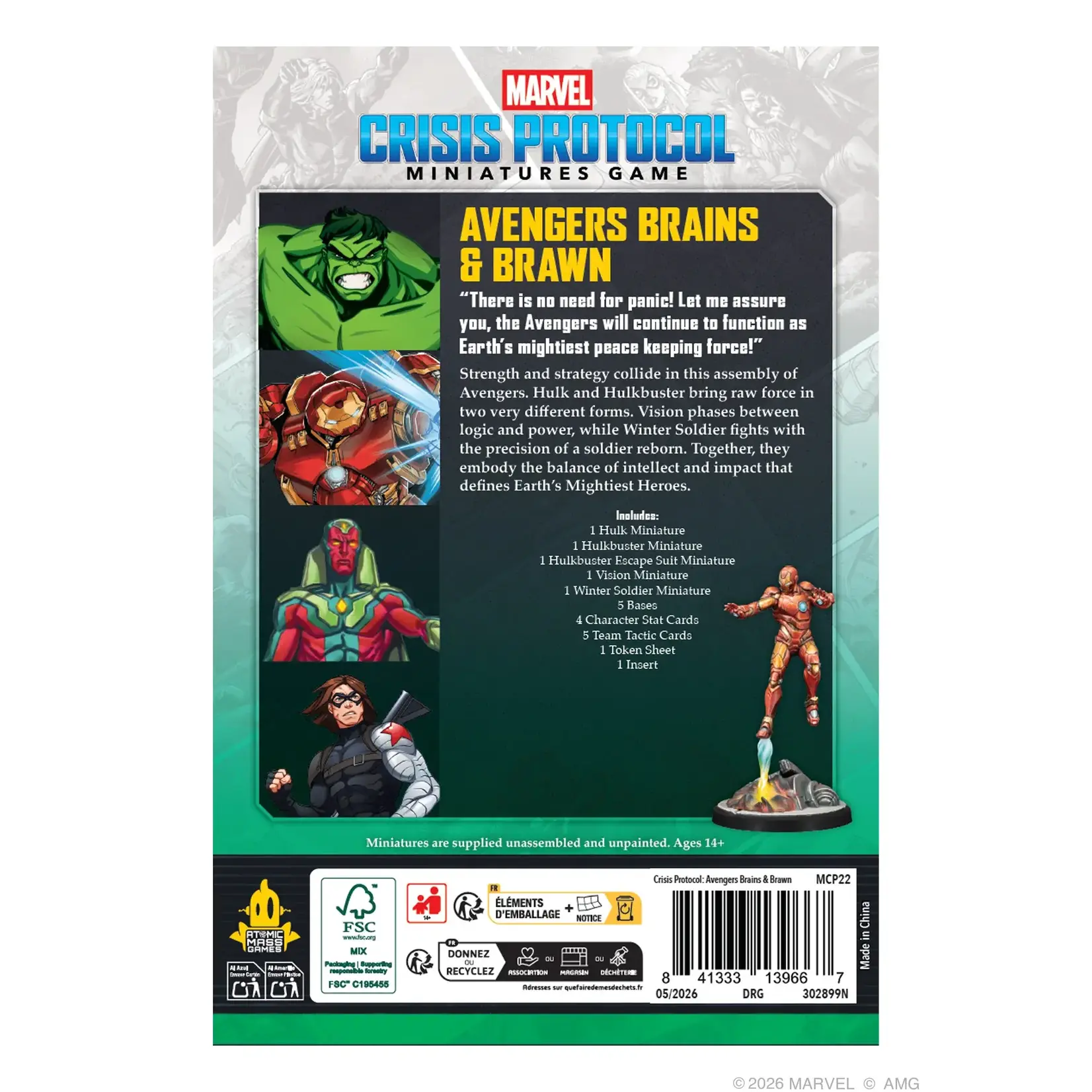 Avengers Brains & Brawn Character Pack (ML) - Marvel: Crisis Protocol
