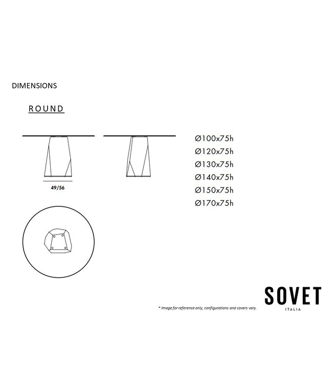 DEOD ROUND DINING TABLE.