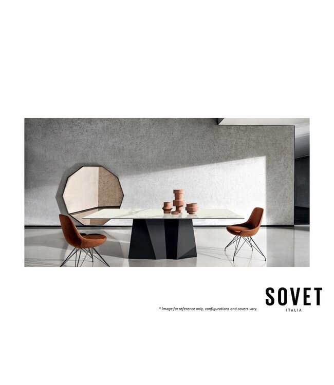 GRANDEOD SHAPED DINING TABLE.