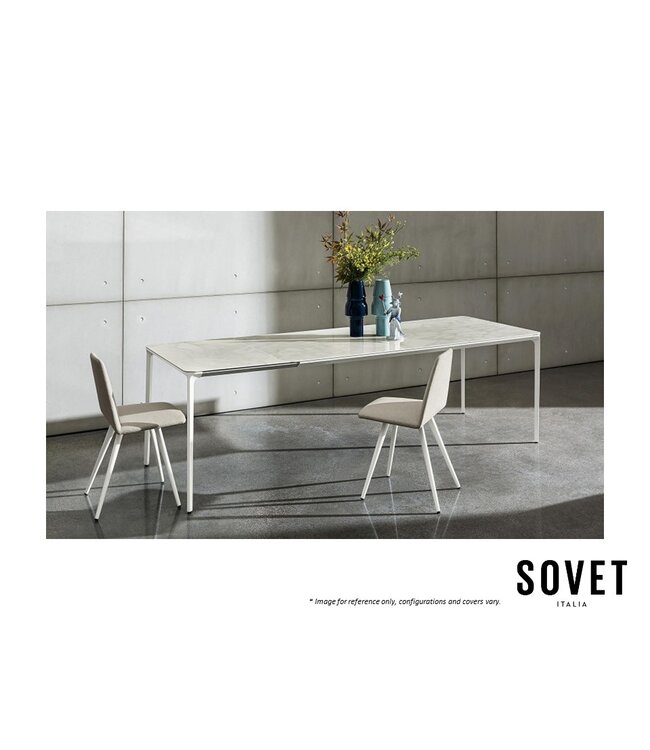 SLIM EXTENSIBLE DINING TABLE.