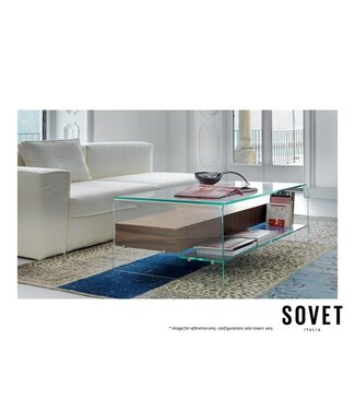 SOVET BRIDGE WITH DRAWER COFFEE TABLE.