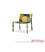 AIRNOVA PATCHWORK LOUNGE CHAIR.