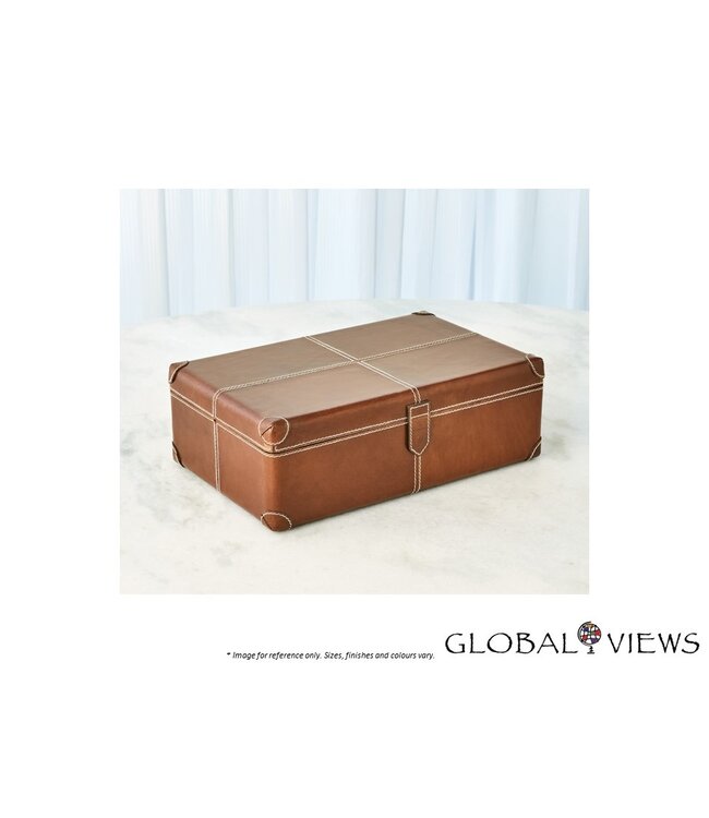 EMPORIUM HOME TIBURTINA BOX - COGNAC LEATHER.
