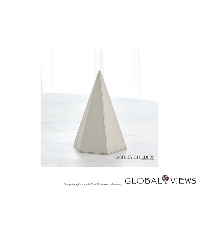 HEXAGONAL CONE - MIST LEATHER.