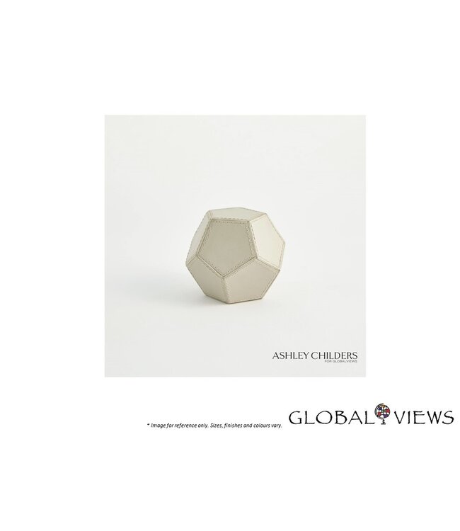PENTAGONAL SPHERE - MIST LEATHER.