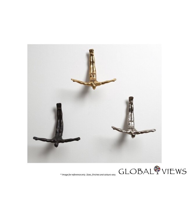 WALL DIVER - MALE BRONZE.