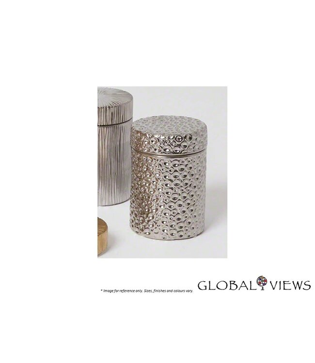 MOONSCAPE JAR CANDLE - SANDWOOD TEAK SILVER JAR.