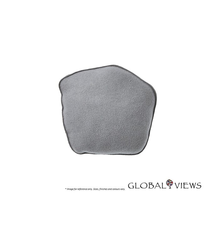 ROCK PILLOW - PEBBLE SHAPE GREY.