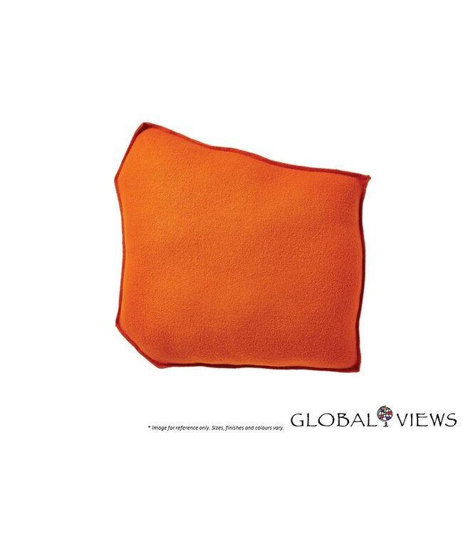 ROCK PILLOW - TRAPEZOID SHAPE ORANGE.
