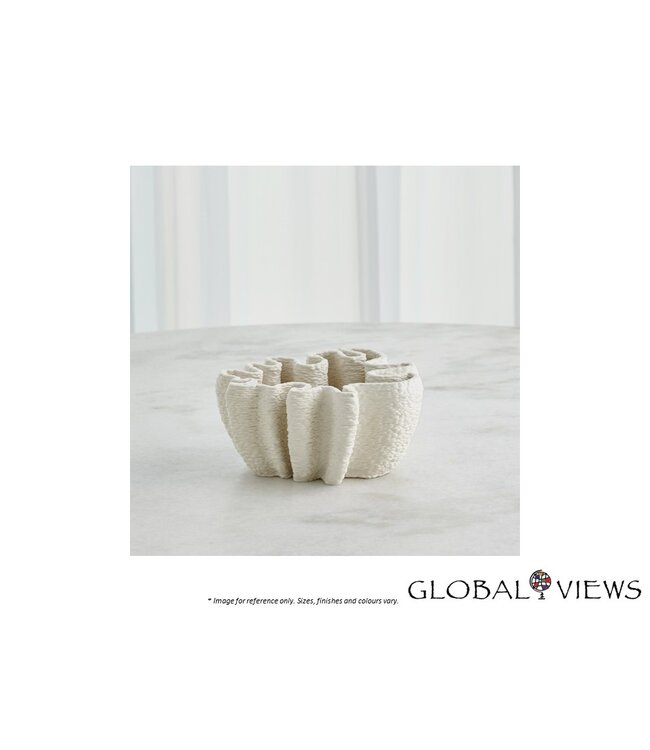 RIPPLE 3D PRINTED VASE - MATTE WHITE SMALL.