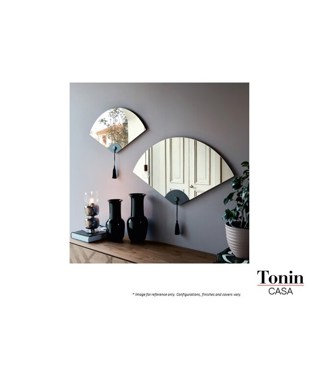 WINDERLY MIRROR - DARK OAK WOOD SILVER MIRROR.