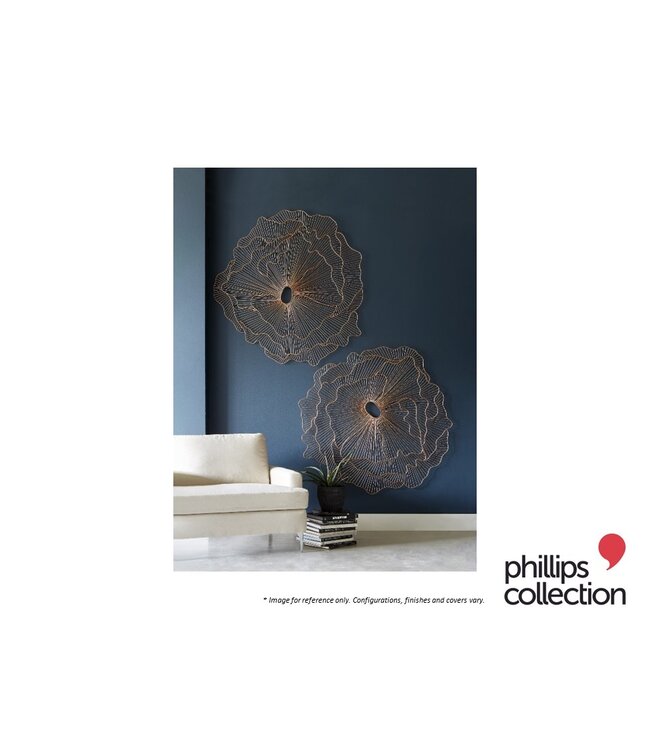 POPPY FLOWER WALL ART COPPER - LG.