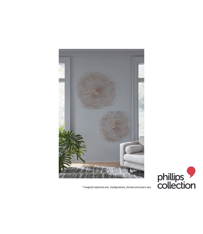 POPPY FLOWER WALL ART COPPER - LG.