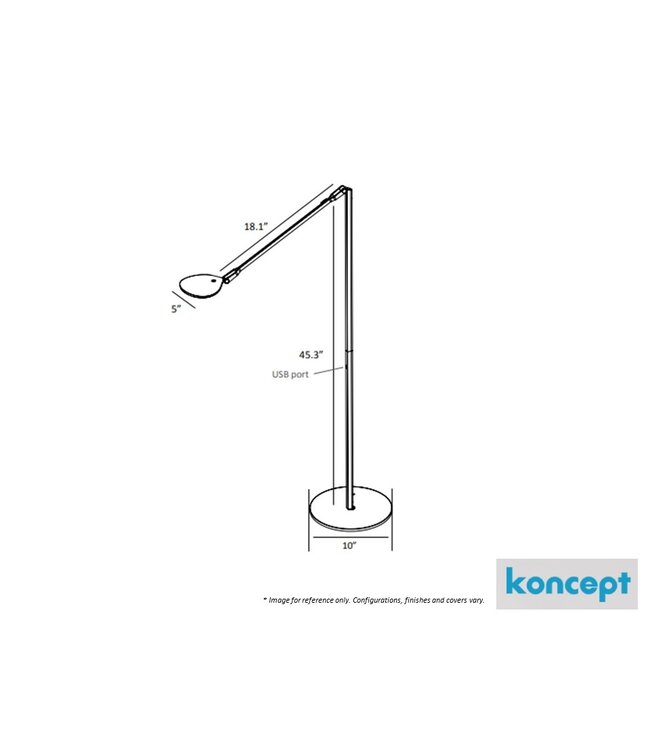 SPLITTY LED FLOOR LAMP WITH USB.