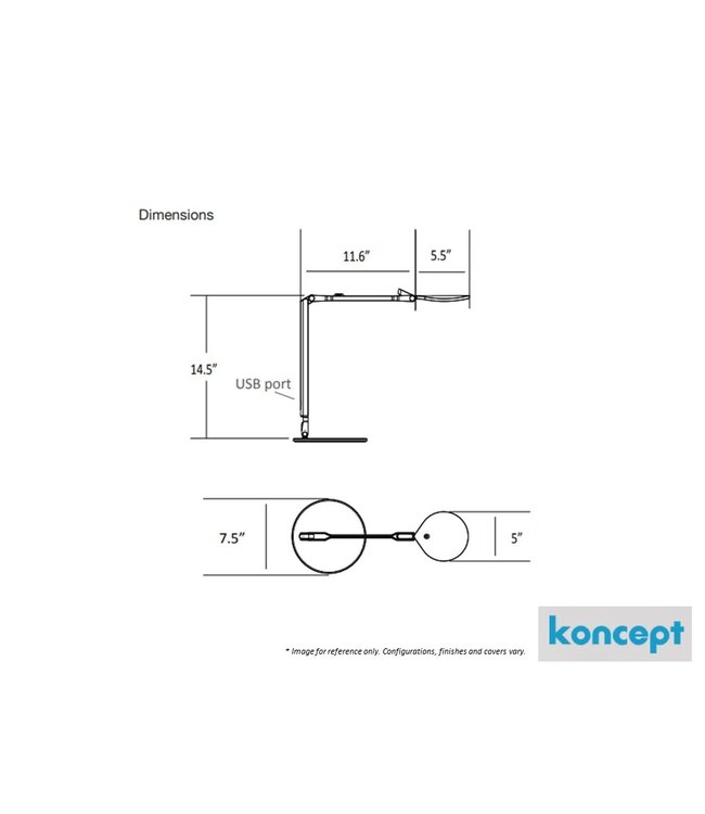 SPLITTY REACH TABLE LAMP - MATTE BLACK.