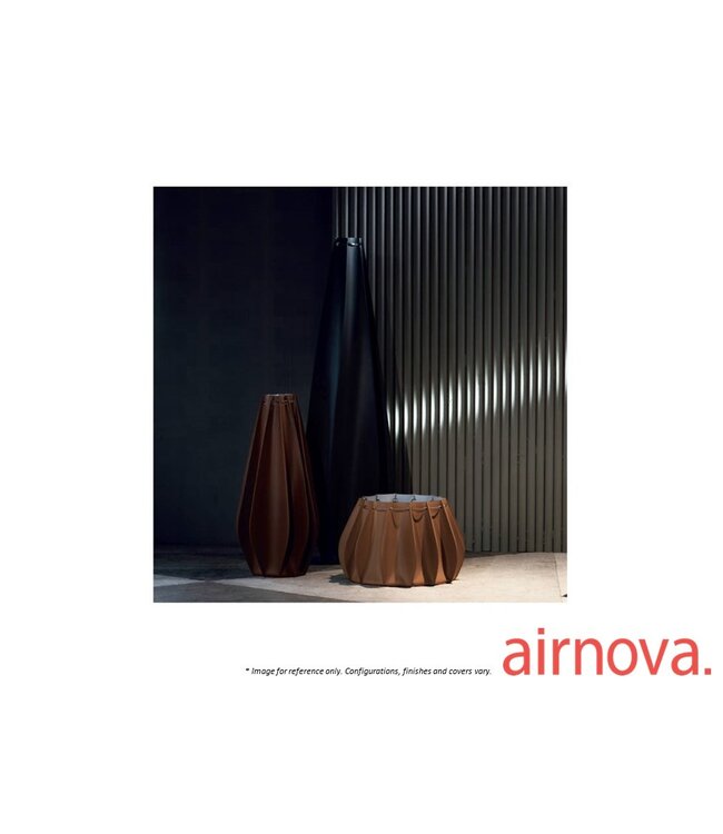 PLISSE LEATHER VASE 07 - CELERY GREEN C106.