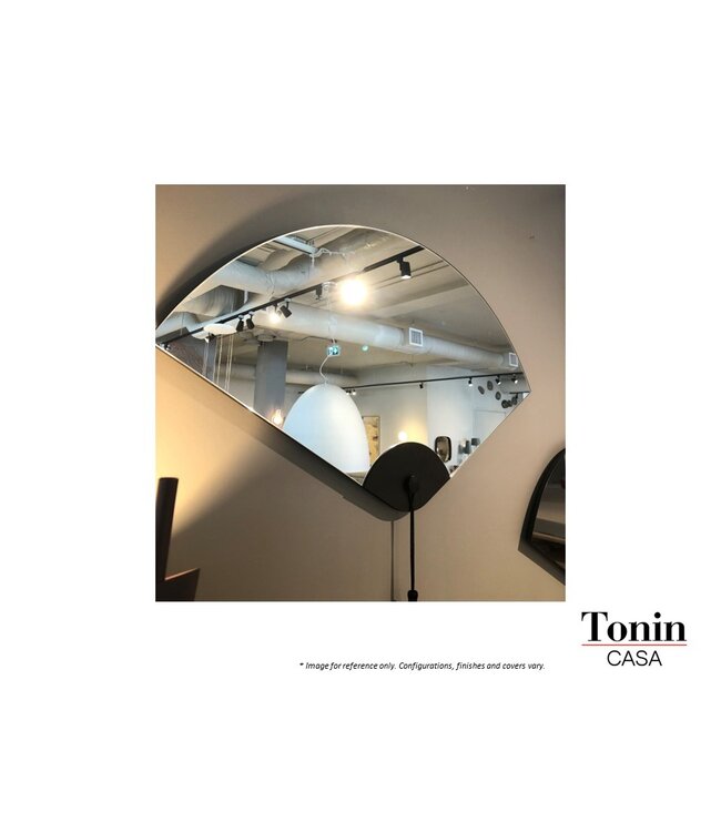 WINDERLY MIRROR - DARK OAK WOOD SILVER MIRROR.