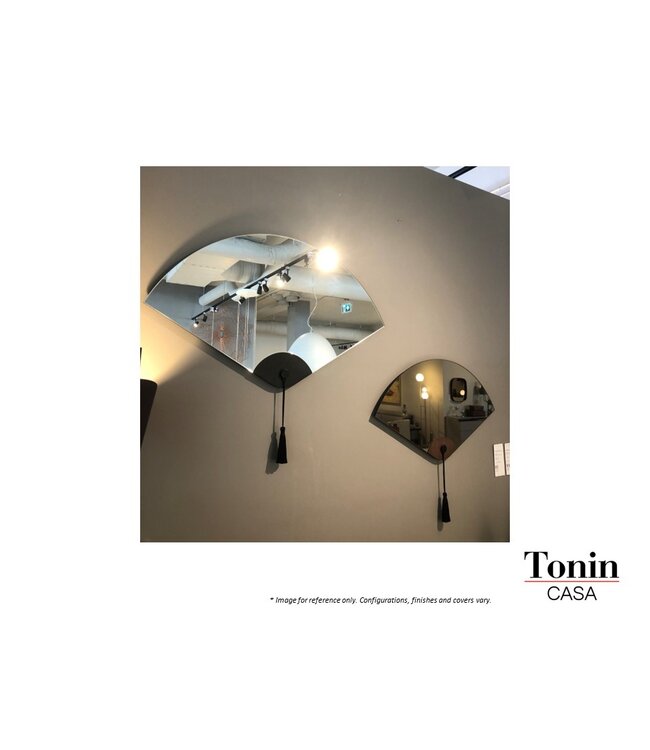 WINDERLY MIRROR - DARK OAK WOOD SILVER MIRROR.