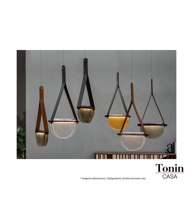 DALI PENDANT - WALNUT/COGNAC/TRANSPARENT.