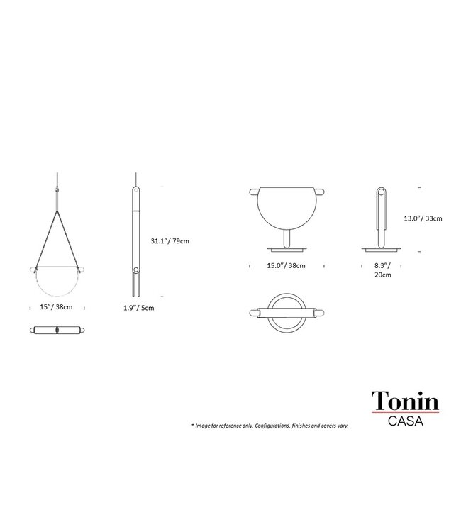 DALI PENDANT - OAK/COGNAC/FUMED.