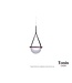 DALI PENDANT - WALNUT/COGNAC/TRANSPARENT.