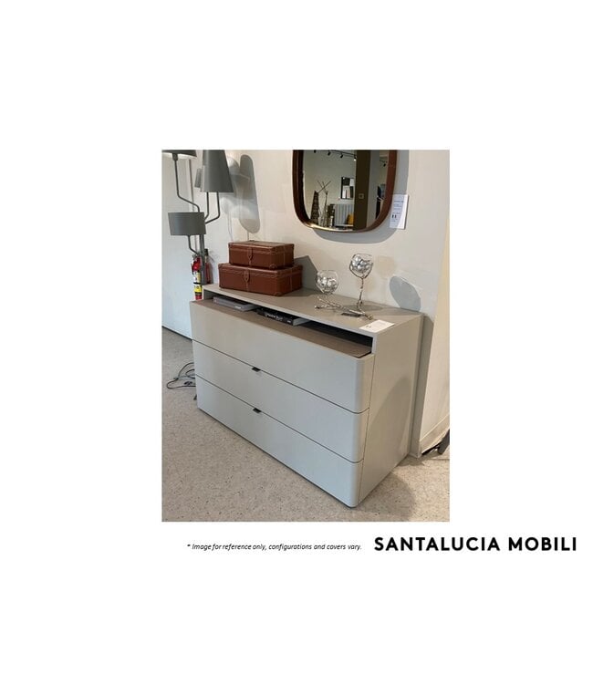 QUARZO 3 DRAWER DRESSER - ECO LIMO BEIGE GREY.