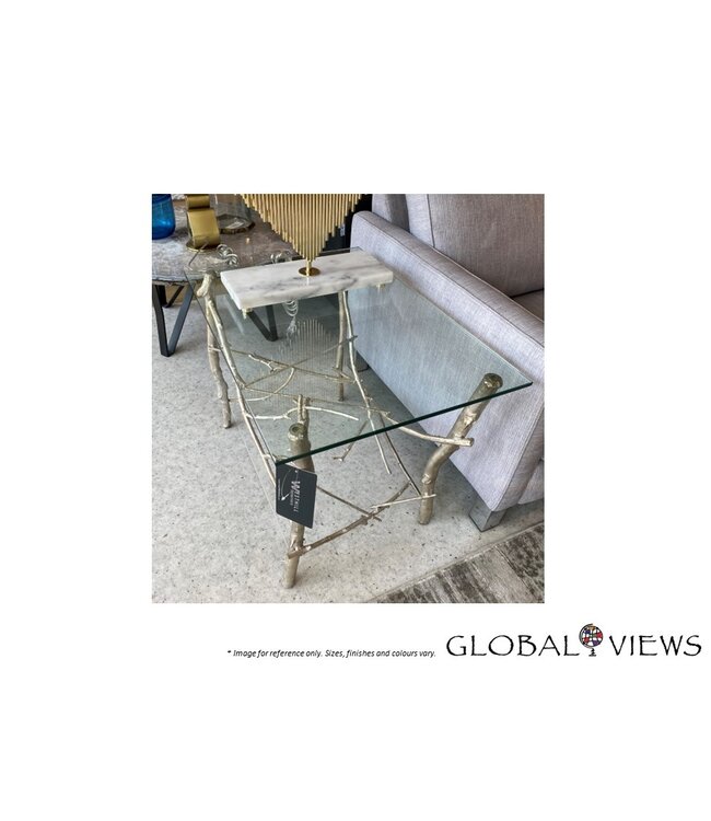 TWIG END TABLE - SILVER.