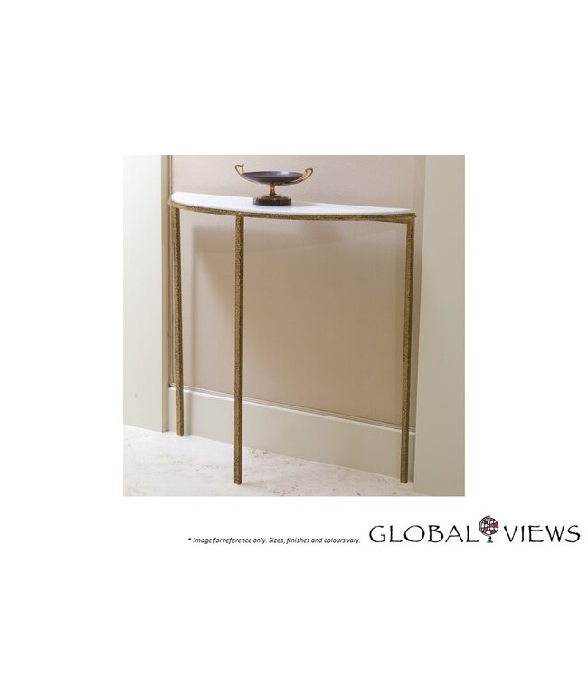 HAMMERED CONSOLE TABLE.
