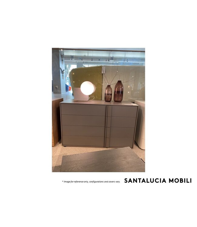 SANTA LUCIA MOBILI QUADRO DARSENA 4 DRAWER DRESSER RIGHT HANDLE - ECO MARNA.