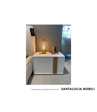 SANTA LUCIA MOBILI QUADRO 12 2 DRAWER NIGHTSTAND RIGHT - WHITE.