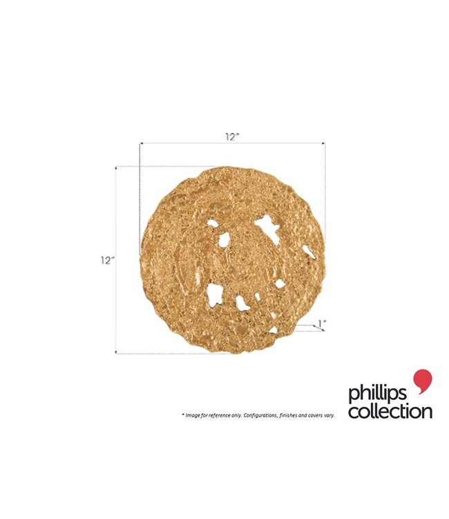 MOLTEN DISK WALL ART SMALL - GOLD.