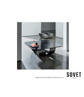 SOVET RING COFFEE TABLE - SMOKE/ MOCHA.