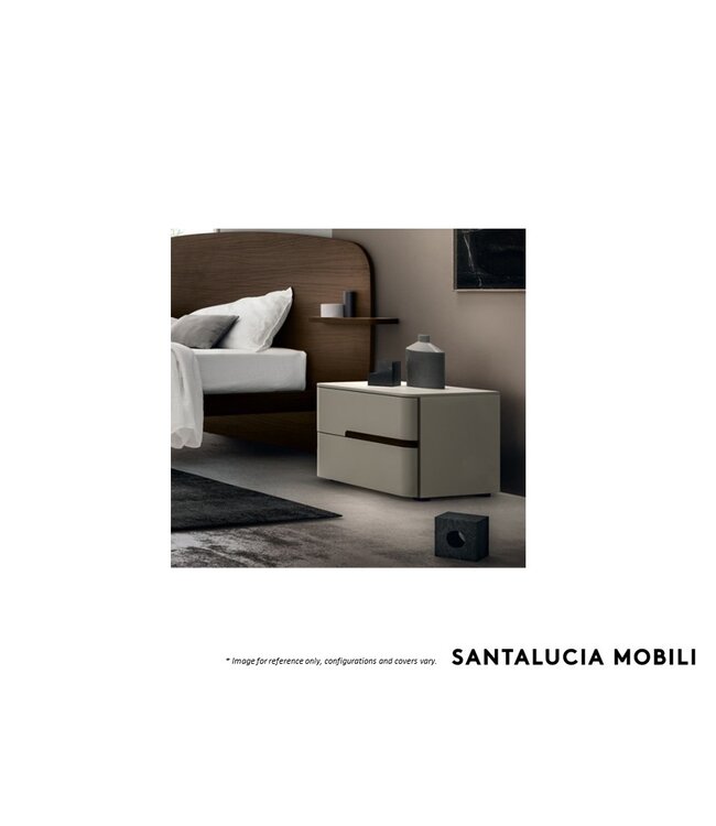 SANTA LUCIA MOBILI OPALE NIGHTSTAND RIGHT - WHITE/WOOD.