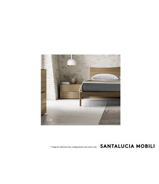 SANTA LUCIA MOBILI SPOT MIX NIGHTSTAND LEFT HANDLE - MATTE WOOD COFFEE.