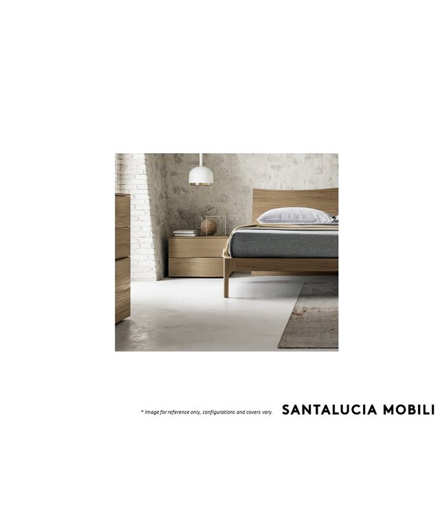 SANTA LUCIA MOBILI SPOT MIX NIGHTSTAND LEFT HANDLE - MATTE WOOD COFFEE.