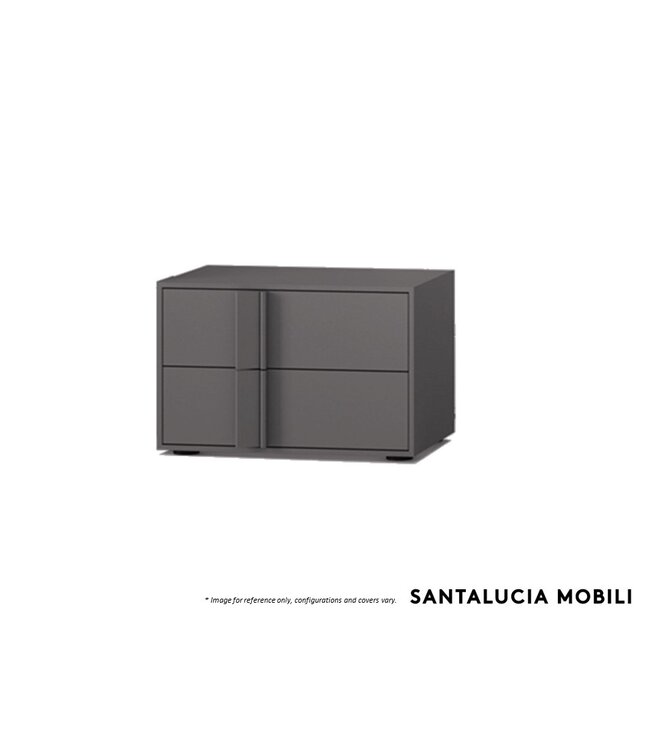 QUADRO DARSENA 2 DRAWER NIGHTSTAND LEFT HANDLE - ECO MARNA.