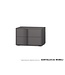 SANTA LUCIA MOBILI QUADRO DARSENA 2 DRAWER NIGHTSTAND LEFT HANDLE - ECO MARNA.