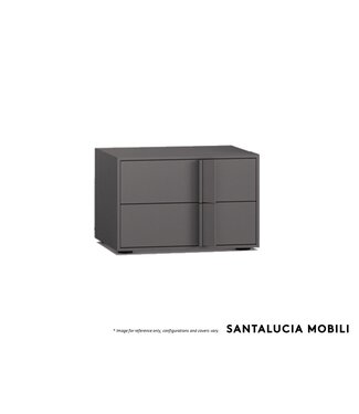 SANTA LUCIA MOBILI QUADRO DARSENA 2 DRAWER NIGHTSTAND RIGHT HANDLE - ECO MARNA.