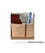 SANTA LUCIA MOBILI QUADRO 12 4 DRAWER DRESSER RIGHT - WHITE/WOOD.