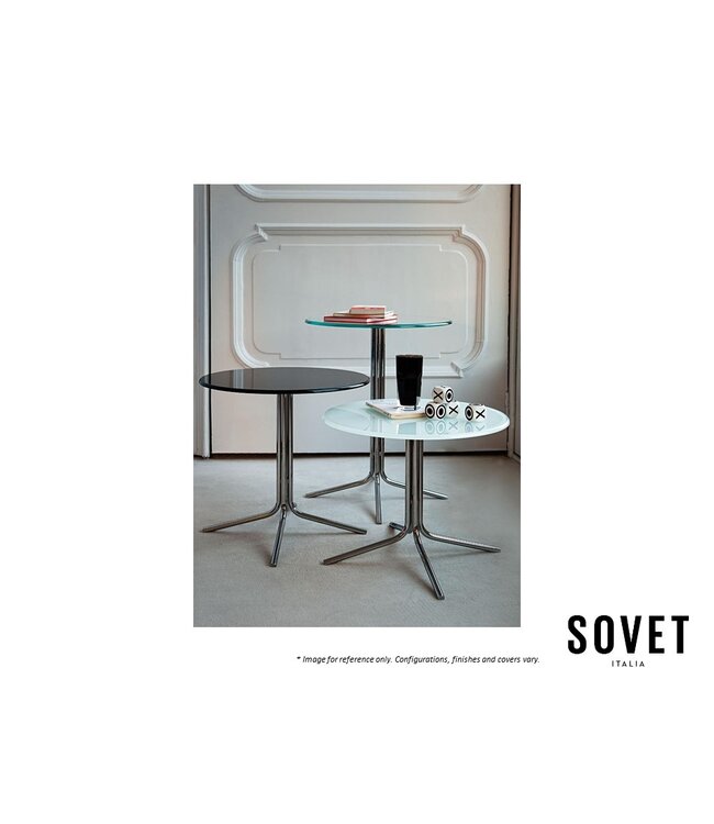 GENIUS ROUND COFFEE TABLE - PORTORO CERAMIC TOP.