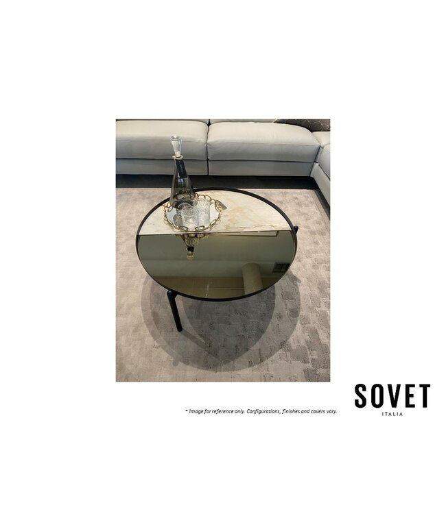 CAMPOS TWO TONE COFFEE TABLE - ANTIQUE CERAMIC.