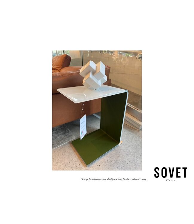 SOVET SWAN SIDE TABLE - WHITE/GREEN.
