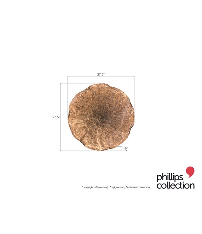 LOTUS WALL ART - COPPER LARGE.