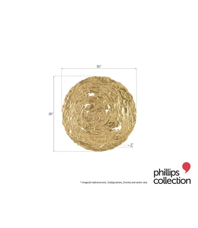 MOLTEN DISC WALL ART MEDIUM - GOLD.