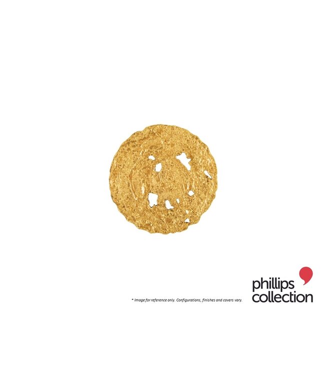 MOLTEN DISK WALL ART SMALL - GOLD.