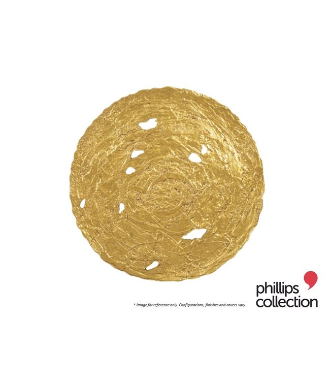 MOLTEN DISC WALL ART LARGE - GOLD.