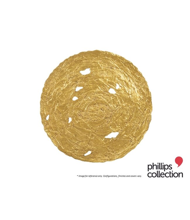 PHILLIPS COLLECTION MOLTEN DISC WALL ART LARGE - GOLD.