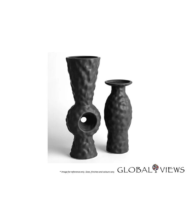 VOLCANIC VASE BLACK.