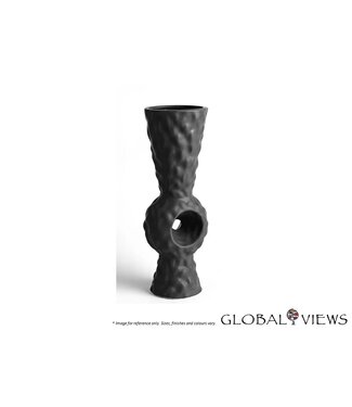 VOLCANIC VASE BLACK.
