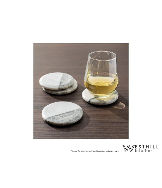 TWO TONE MARBLE COASTER.